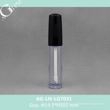 Прозрачные & пустые пластиковые вокруг губ блеск трубки AG-LN-LG7031, AGPM косметической упаковки, логотип цвета